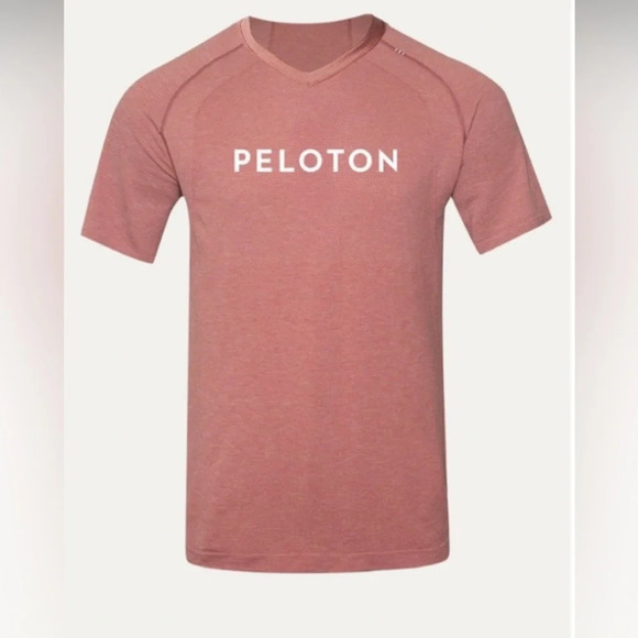 Lululemon x Peloton Short Sleeve Shirt Cherry Red Size Large - Picture 1 of 5